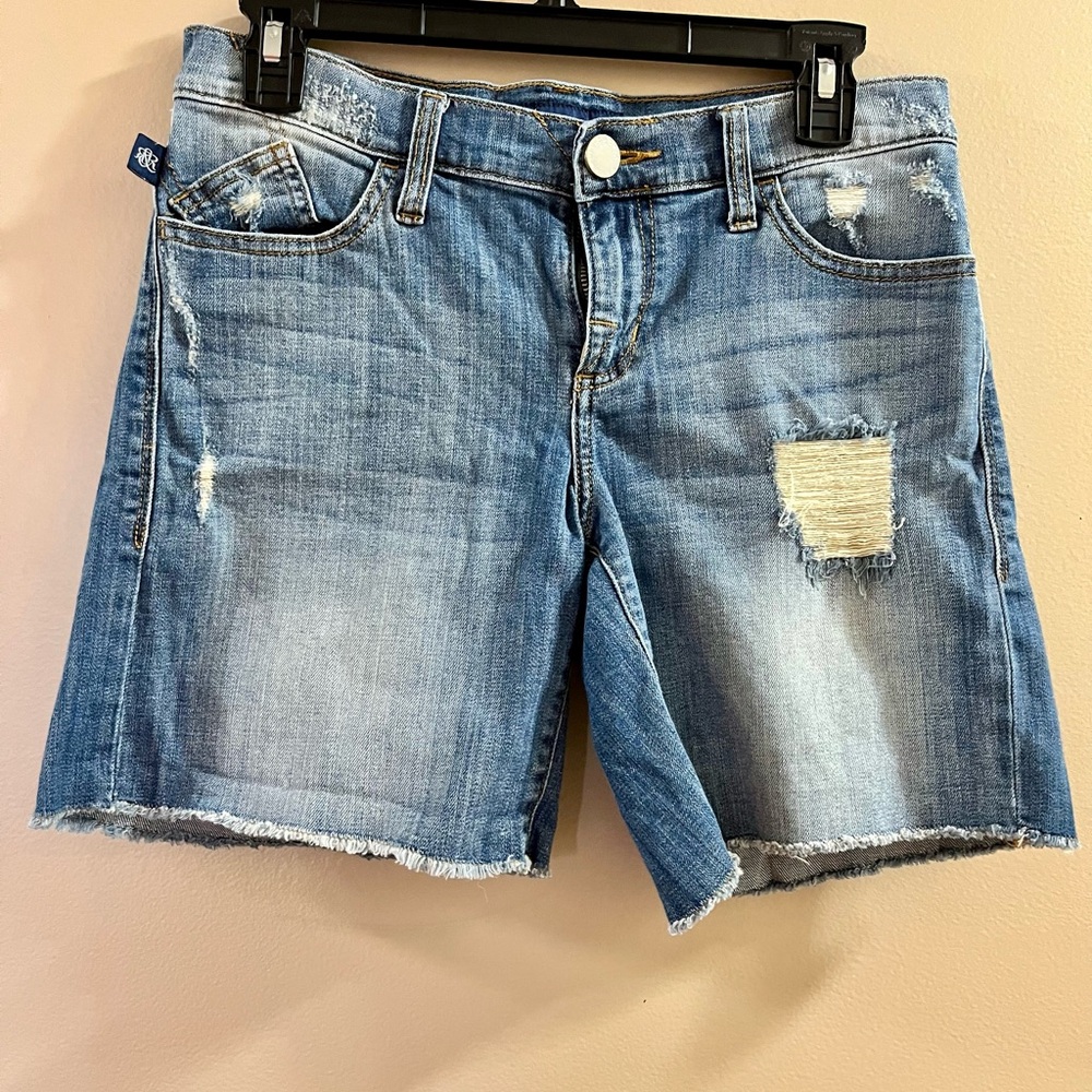 Rock and Republic Denim Distressed Shorts Size 4